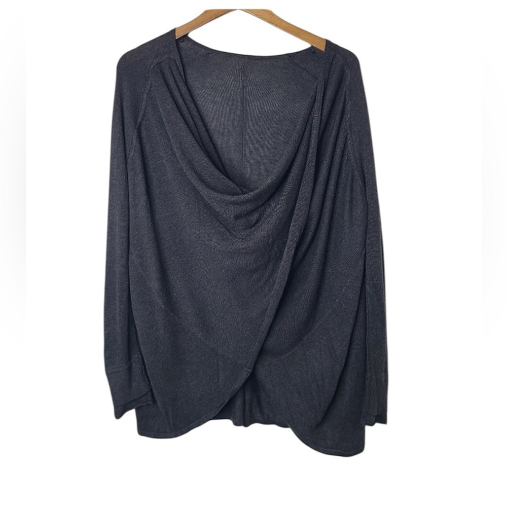 Lululemon Wrap Twist Front Long Sleeve Draped Back Sweater
